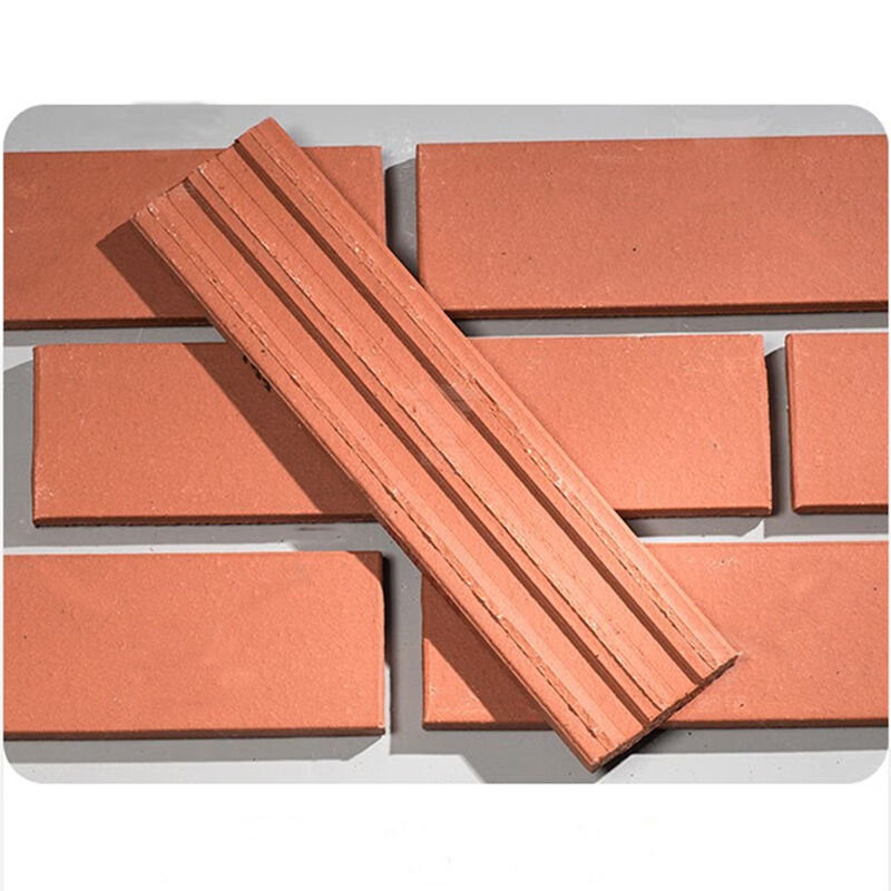 Klei gespleten baksteen natuurlijke terracotta dunne bakstenen wandbekleding voor buiten gevels decoratie en architecturale projecten