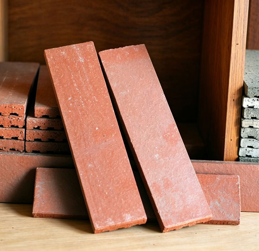 Klei gespleten baksteen natuurlijke terracotta dunne bakstenen wandbekleding voor buiten gevels decoratie en architecturale projecten