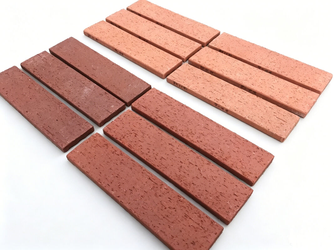 Rode klei Split Brick Thin Brick Tile voor buitenmuur geconfronteerd bekleding Tuin landschap en gebouw decoratie