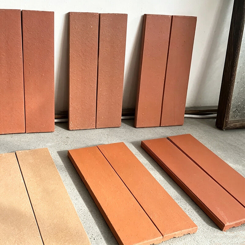 Rode klei Split Brick Thin Brick Tile voor buitenmuur geconfronteerd bekleding Tuin landschap en gebouw decoratie