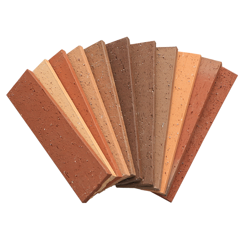 Split Wall Facing Bricks Terracotta L-Shaped Thin Brick Slips Decorative Corner Brick Veneer voor pilaren en wandhoeken