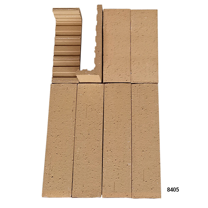 Getextureerde terracotta steenstrips Milieuvriendelijke klei-splittegels Baksteentegels voor wandbekleding Binnen- en buitengevels