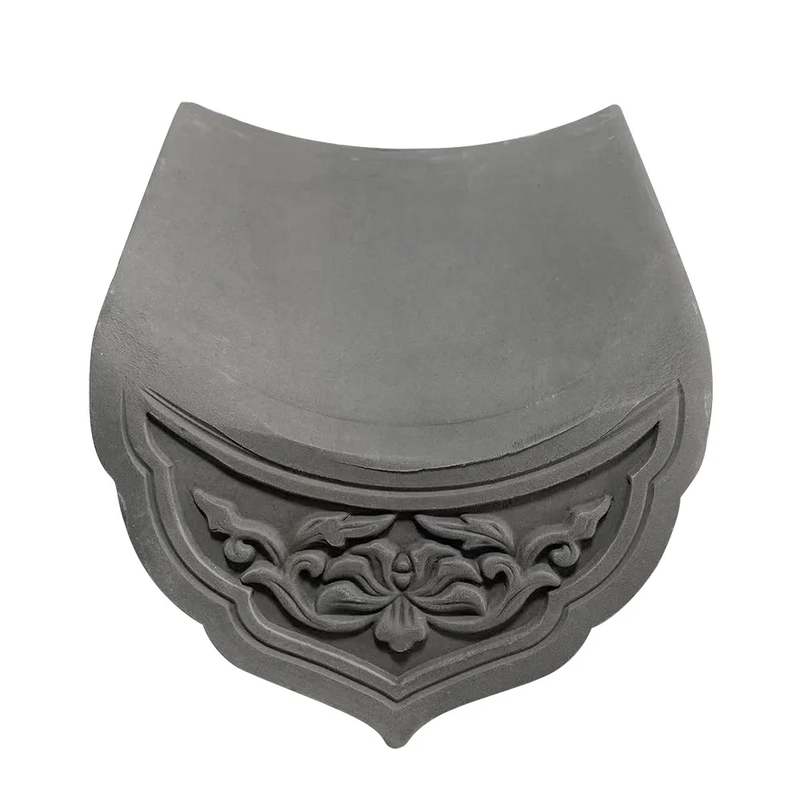 Grijze Keramische Chinese Dakpannen Complete Set Decoratieve Dakrandpannen & Tonkappen voor Theehuis Buitenlandschap Architectuur