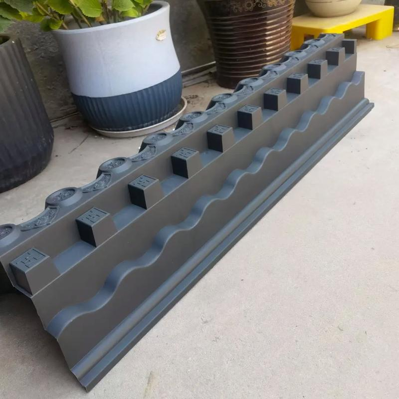 Lightweight PP Synthetic Chinese Roof Sheets Integrated Plastic Antique Roof Tile Panels for Storefront Canopy & Interior Decor