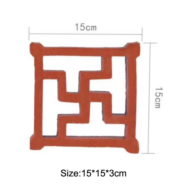 100mm de Bakstenen van Muurclay breeze blocks decorative hollow voor Omheiningen Zure Weerstand