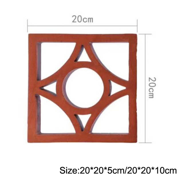 100mm de Bakstenen van Muurclay breeze blocks decorative hollow voor Omheiningen Zure Weerstand